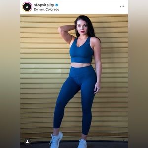 Vitality, leggings, blue